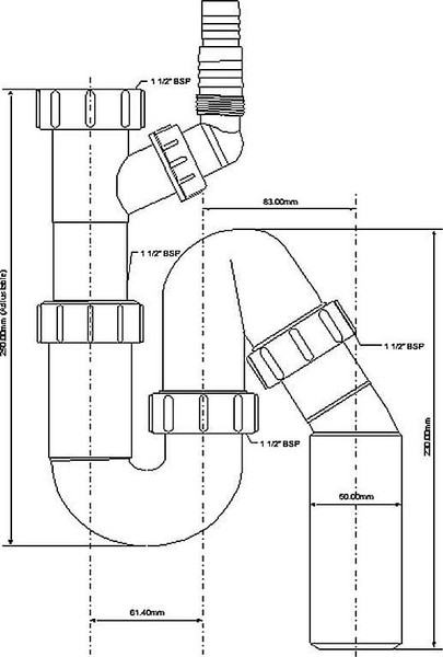 Сифон McAlpine HC8