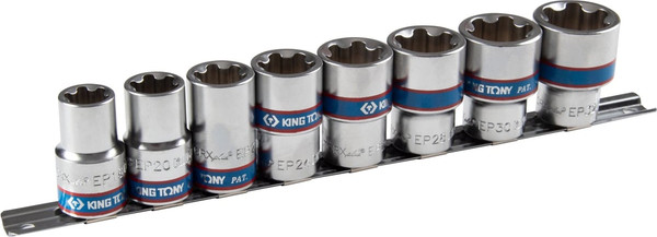 Набор головок слесарных King TONY 4E08PR - фото