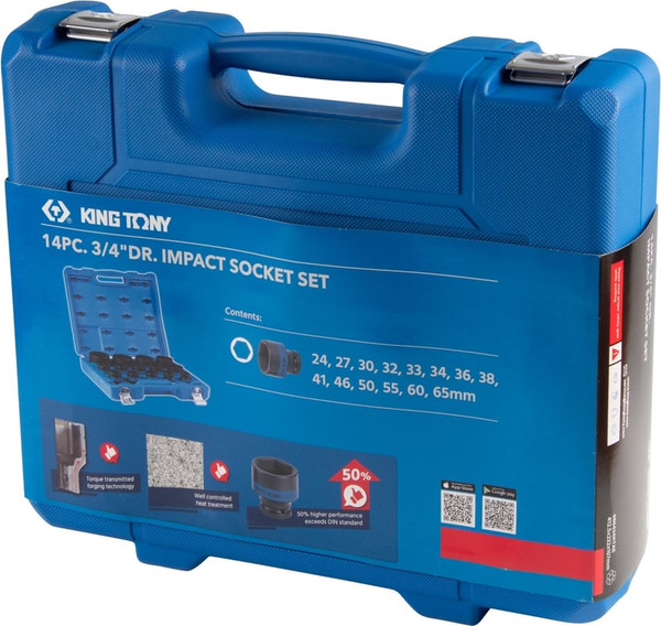 Набор головок слесарных King TONY 6424MP