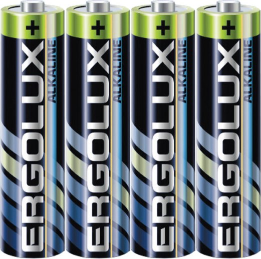 Комплект батареек Ergolux Alkaline LR03 SR4 / 14281 - фото