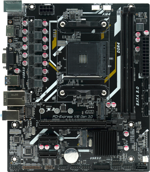 Материнская плата AFOX B550D4-MA5-V2 - фото