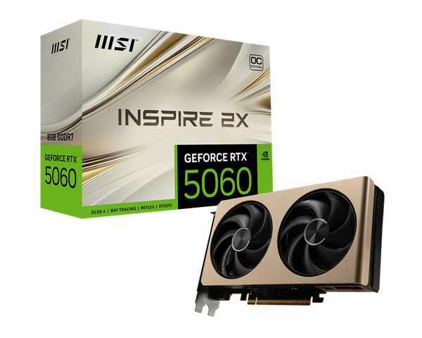 Видеокарта MSI RTX 5060 8G Inspire 2X OC
