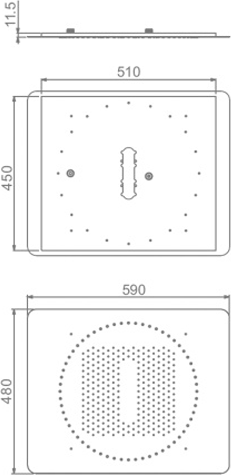 Верхний душ Raglo R452.03.09