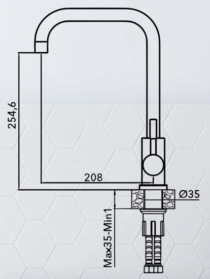 Смеситель AV Engineering AVZAR4-B304SN-738