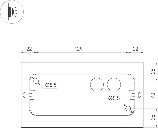 Бра уличное Arlight SP-WALL-FLAT-S170x90-2x6W Day4000 GR / 032413
