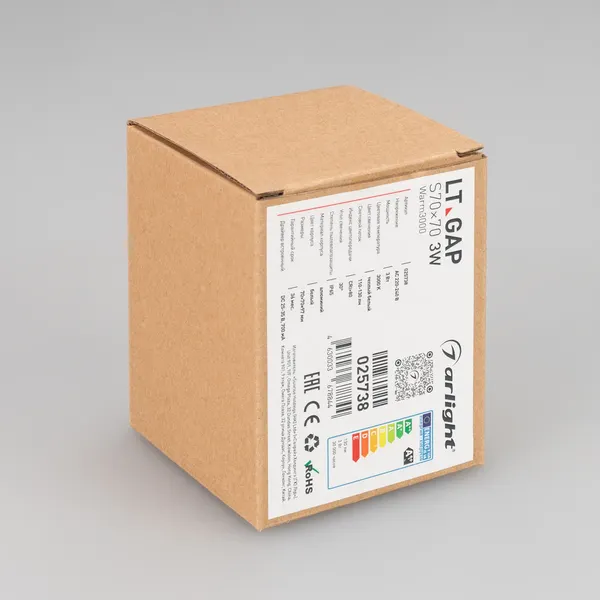 Светильник уличный Arlight LT-GAP-S70x70-3W Warm3000 WH / 025738