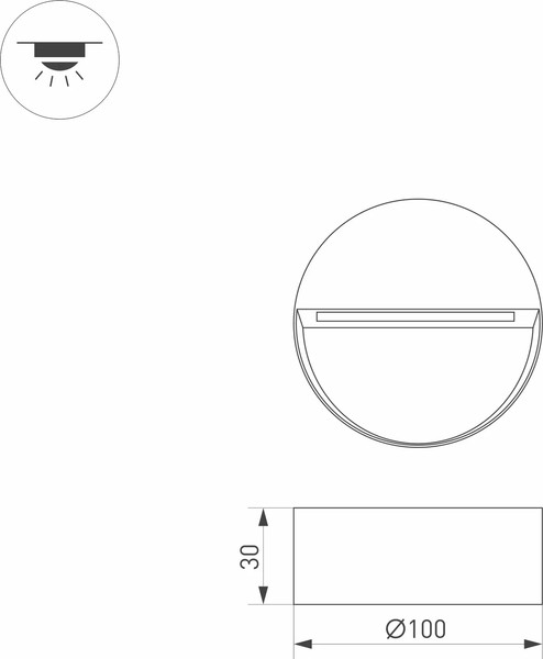 Светильник уличный Arlight LGD-TRACE-R100-4W Warm3000 GR / 029959