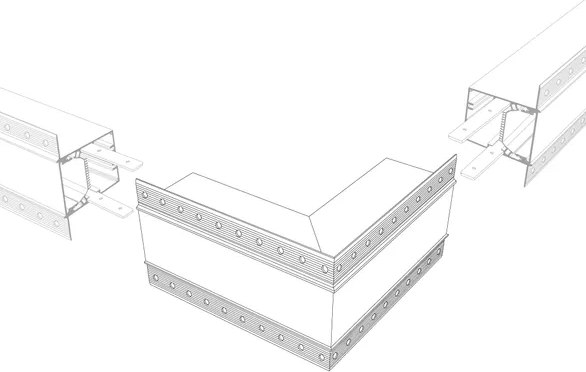 Угол профиля для светодиодной ленты Arlight SL-LINIA55-FANTOM внешний / 030131
