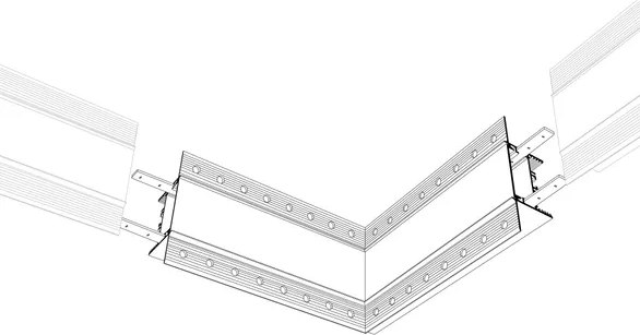 Угол профиля для светодиодной ленты Arlight SL-LINIA45-FANTOM внутренний / 030103