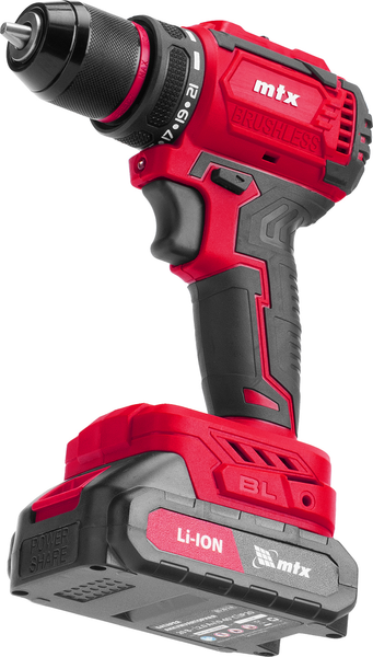Аккумуляторная дрель-шуруповерт MTX CDS-BL-20 / 26187