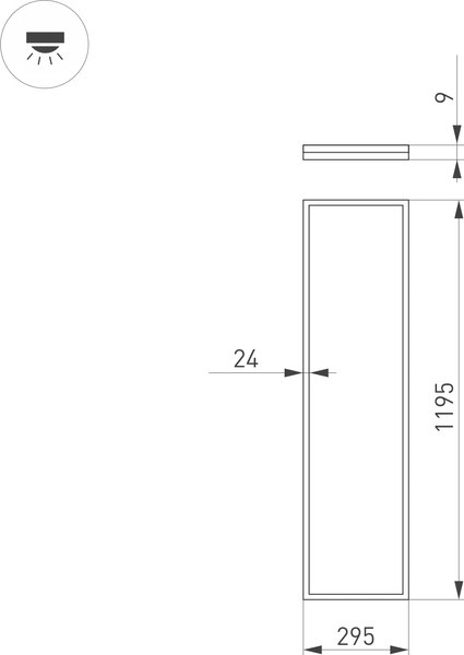 Панель светодиодная Arlight DL-INTENSO-S300x1200-40W Day4000 WH / 043582
