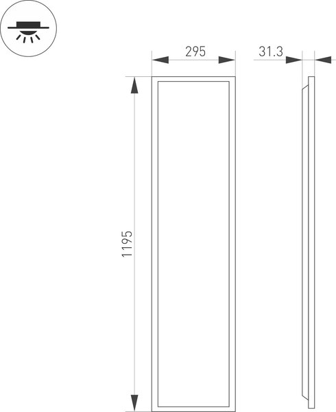Панель светодиодная Arlight DL-TITAN-S300x1200-40W Day4000 WH / 052814