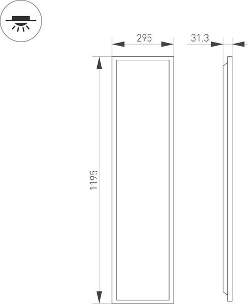 Панель светодиодная Arlight DL-TITAN-S300x1200-40W Day4000 WH / 052817