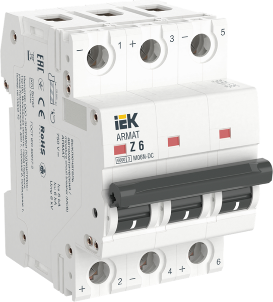 Выключатель автоматический IEK AR-M06N-3-Z005DC - фото