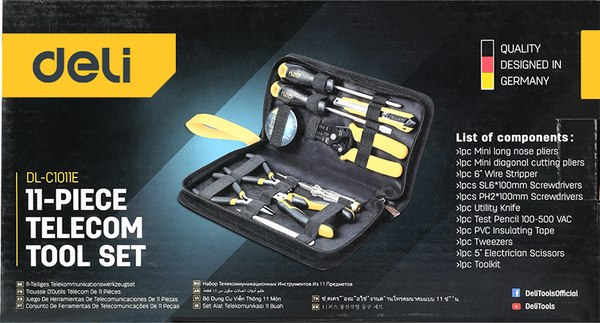 Универсальный набор инструментов Deli EDL-C1011E