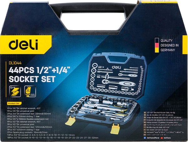 Универсальный набор инструментов Deli EDL1044