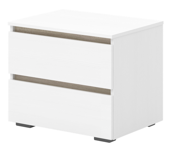 Прикроватная тумба Кортекс-мебель Бари 60 2ш - фото