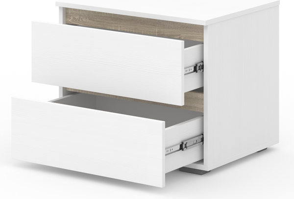 Прикроватная тумба Кортекс-мебель Бари 60 2ш