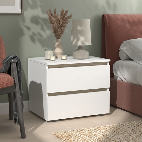 Прикроватная тумба Кортекс-мебель Бари 60 2ш