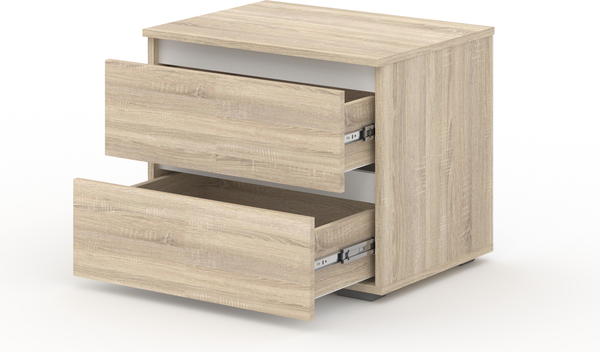 Прикроватная тумба Кортекс-мебель Бари 60 2ш