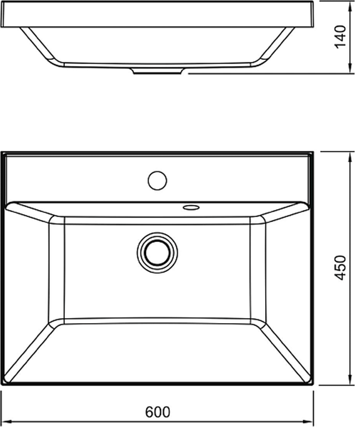 Умывальник Symbolite Asti 60x45
