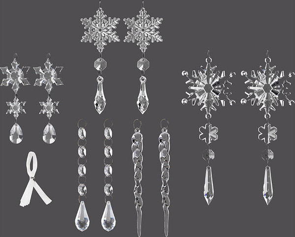 Набор елочных игрушек Волшебная страна Ледяные фигуры 109922