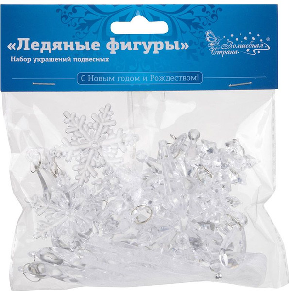 Набор елочных игрушек Волшебная страна Ледяные фигуры 109922
