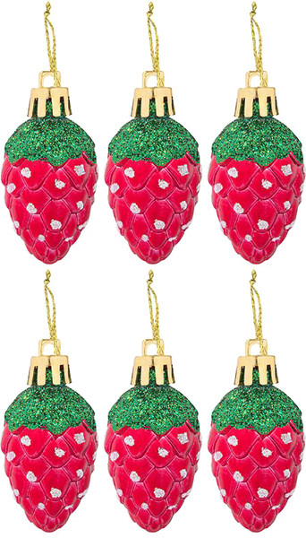 Набор елочных игрушек Волшебная страна Клубника / 109920 - фото