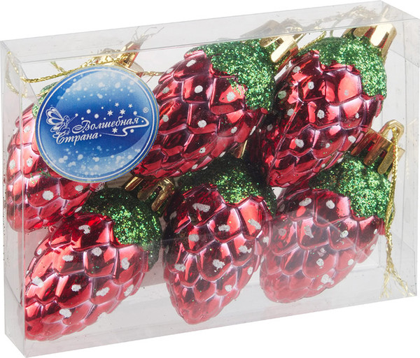Набор елочных игрушек Волшебная страна Клубника / 109920