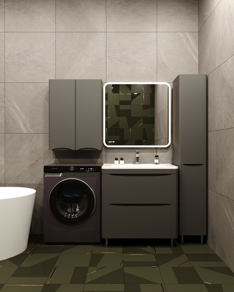 Тумба под умывальник Symbolite Бергамо мини 80 Люкс Plus 2 ящика