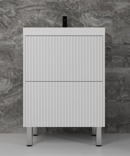 Тумба под умывальник Symbolite Стокгольм 60 Classic Push 2 ящика - фото