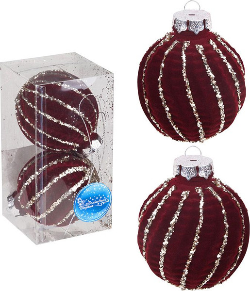 Набор шаров новогодних Волшебная страна Бургунди / 110454