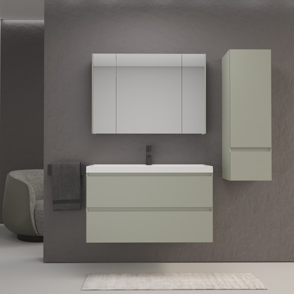 Тумба под умывальник Symbolite Манхэттен 100 Plus 2 ящика - фото