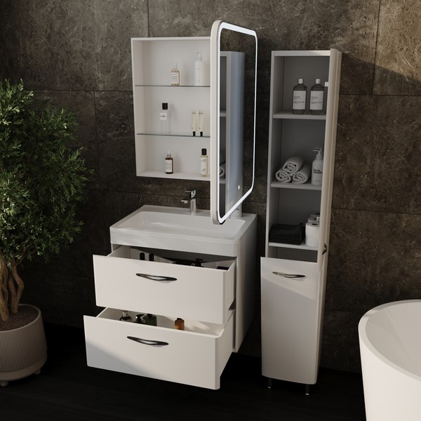 Тумба под умывальник Symbolite Каре 70 Люкс Plus 2 ящика