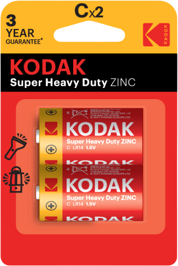 Комплект батареек Kodak Extra Heavy Duty R14-2BL KCHZ-2 - фото
