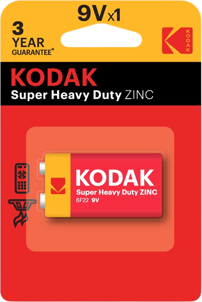 Батарейка Kodak Extra Heavy Duty 6F22-1BL K9VHZ-1B - фото