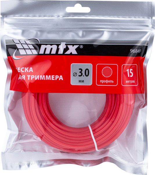 Леска для триммера MTX Круглая 3мм / 96849