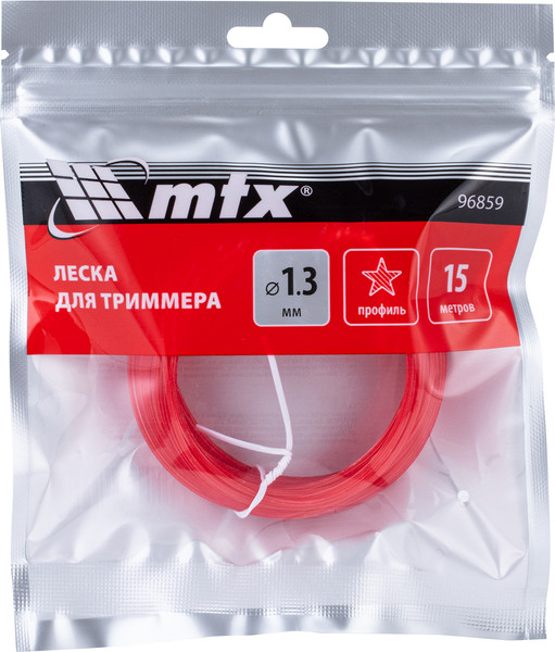 Леска для триммера MTX Звезда 1.3мм / 96859