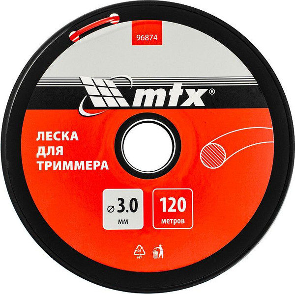 Леска для триммера MTX Круглая 3мм / 96874