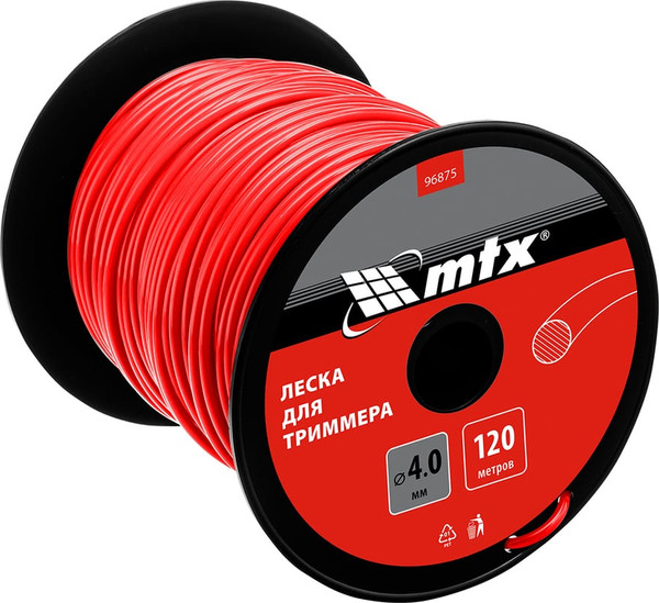 Леска для триммера MTX Круглая 4мм / 96875 - фото