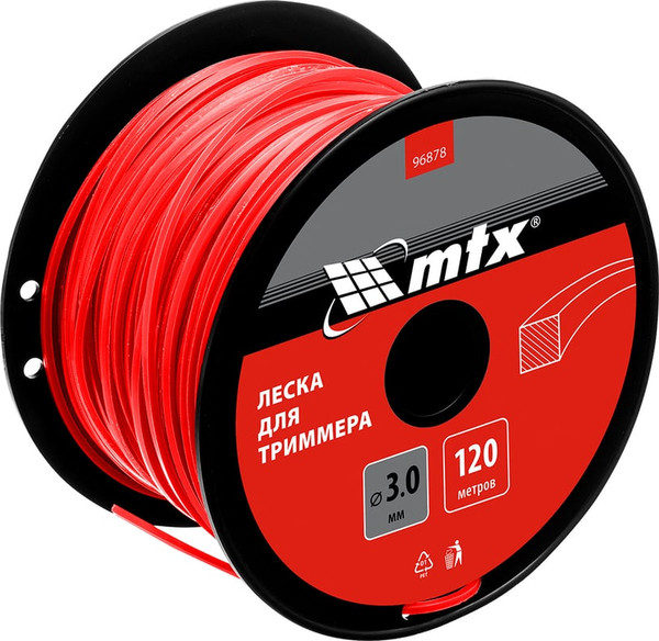 Леска для триммера MTX Квадрат 3мм / 96878 - фото