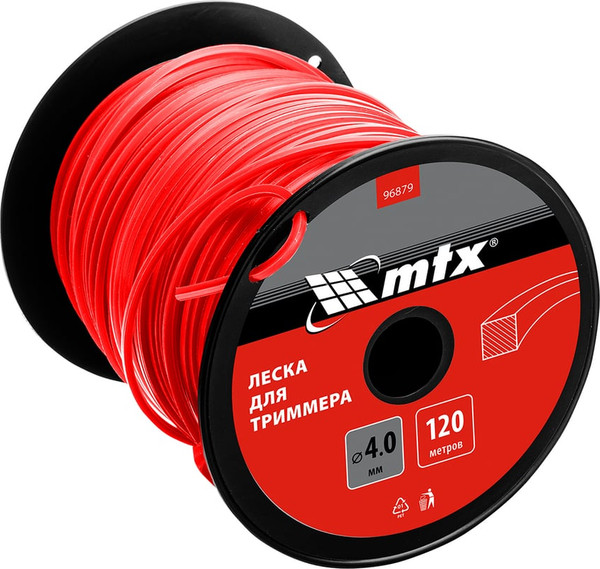 Леска для триммера MTX Квадрат 4мм / 96879 - фото