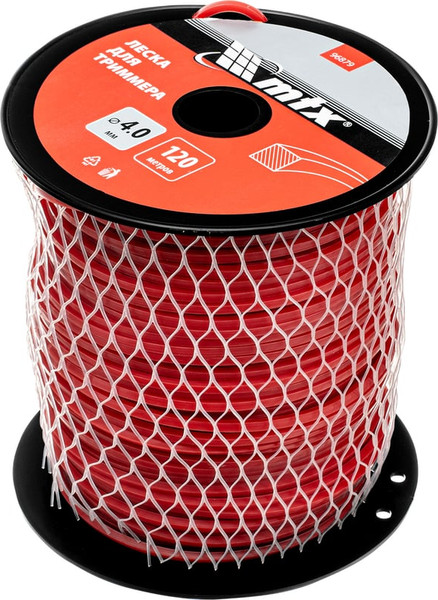 Леска для триммера MTX Квадрат 4мм / 96879