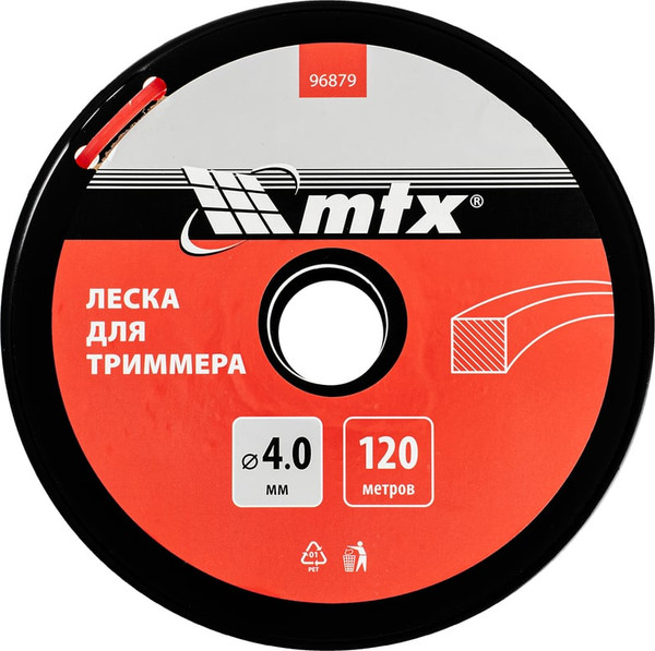 Леска для триммера MTX Квадрат 4мм / 96879