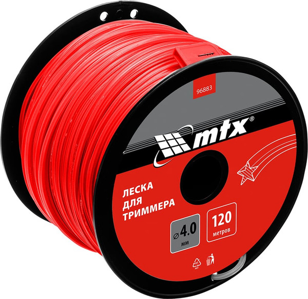 Леска для триммера MTX Звезда 4мм / 96883 - фото