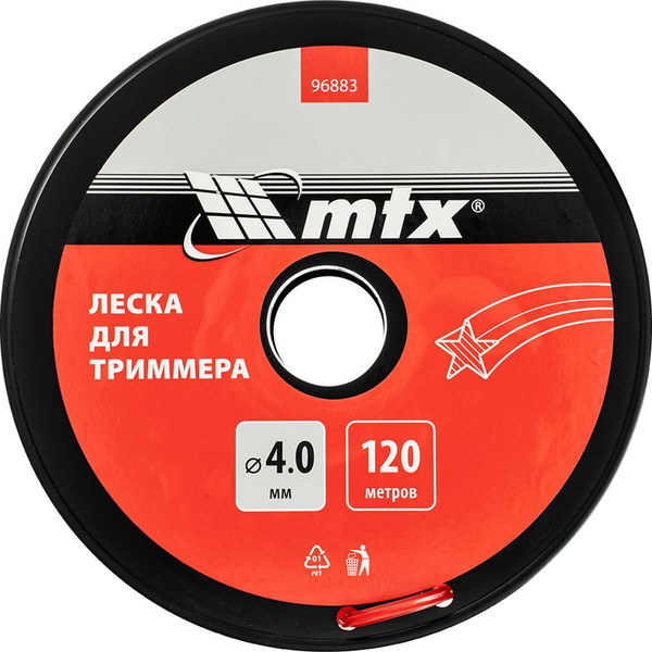 Леска для триммера MTX Звезда 4мм / 96883