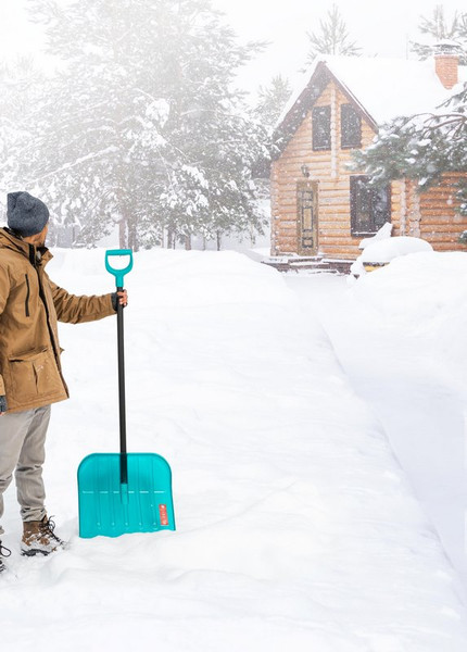 Лопата для уборки снега Palisad Luxe 460х400х1380мм / 61690