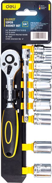 Набор головок слесарных Deli EDL0012T - фото