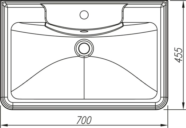 Умывальник Symbolite Атлантик 70