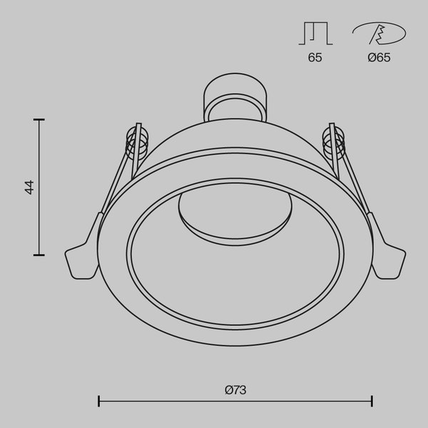 Точечный светильник Maytoni DL126-GU10-WB